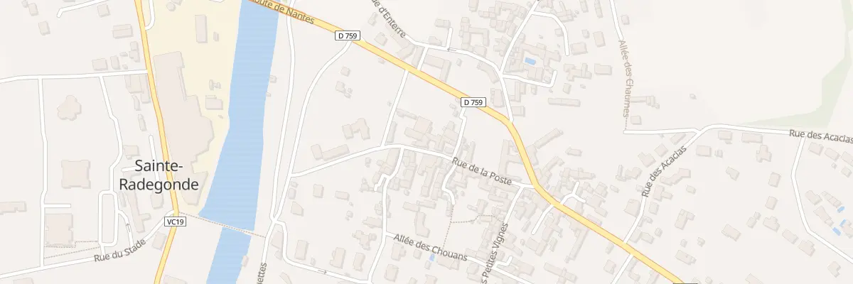 Plan du 11 Rue de la Poste à Thouars