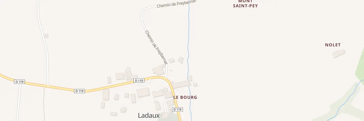 Plan du 3 Che de Freybernat à Ladaux