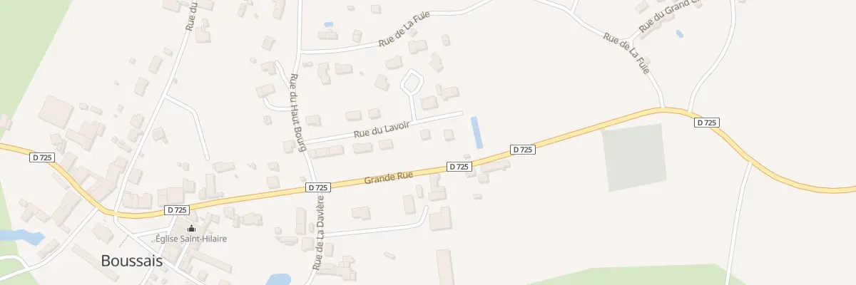 Plan du 12 Rue du Lavoir à Boussais