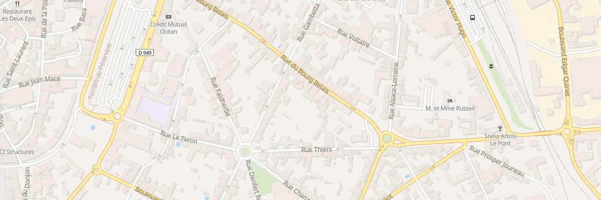 Plan du 62 Rue du Bourg-belais à Parthenay