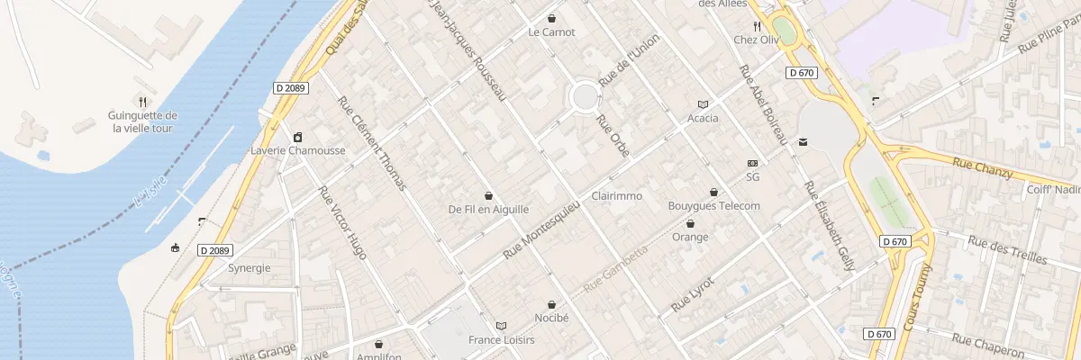 Plan du 58B Rue Jean-Jacques Rousseau à Libourne