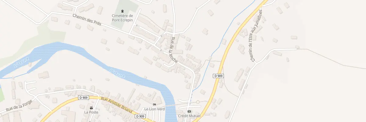 Plan du 34 Rue de la Roche à Putanges-le-Lac