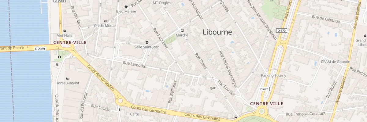 Plan du 39 Rue Paul Bert à Libourne