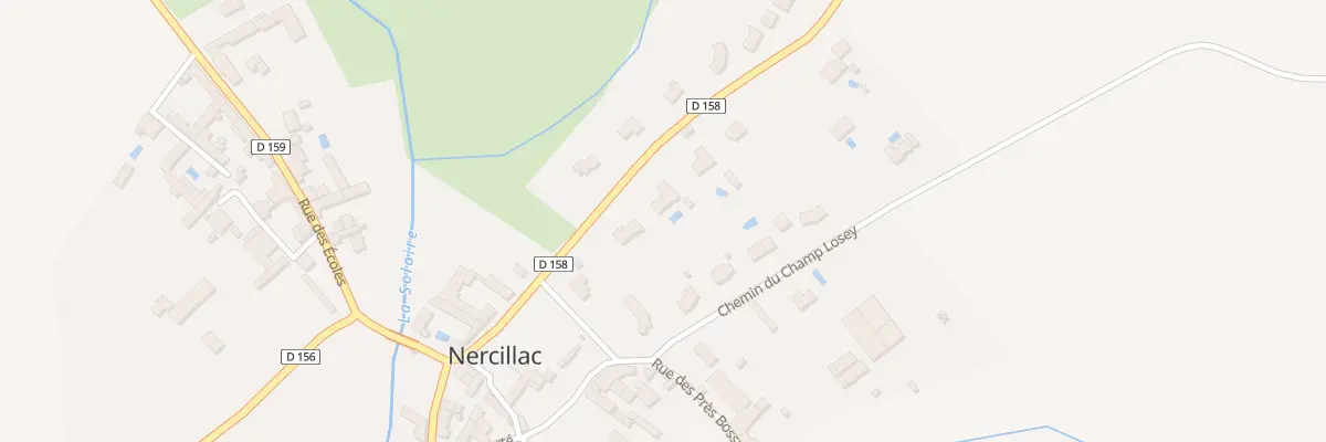 Plan du 196 Rue de Réparsac à Nercillac