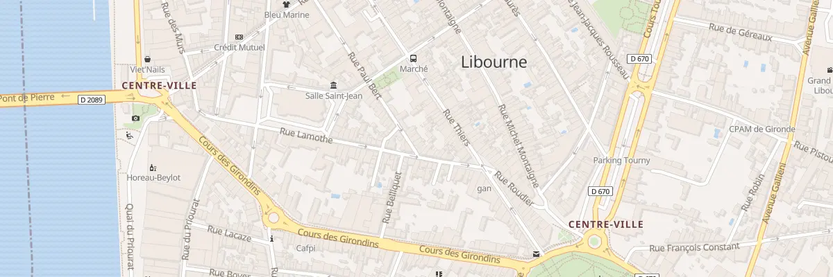 Plan du 43 Rue Paul Bert à Libourne