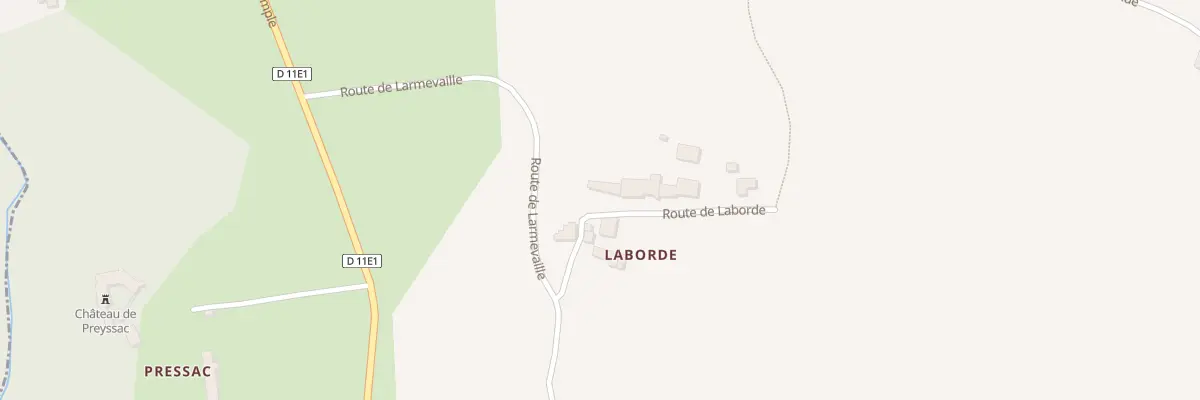 Plan du 84 Laborde à Daignac