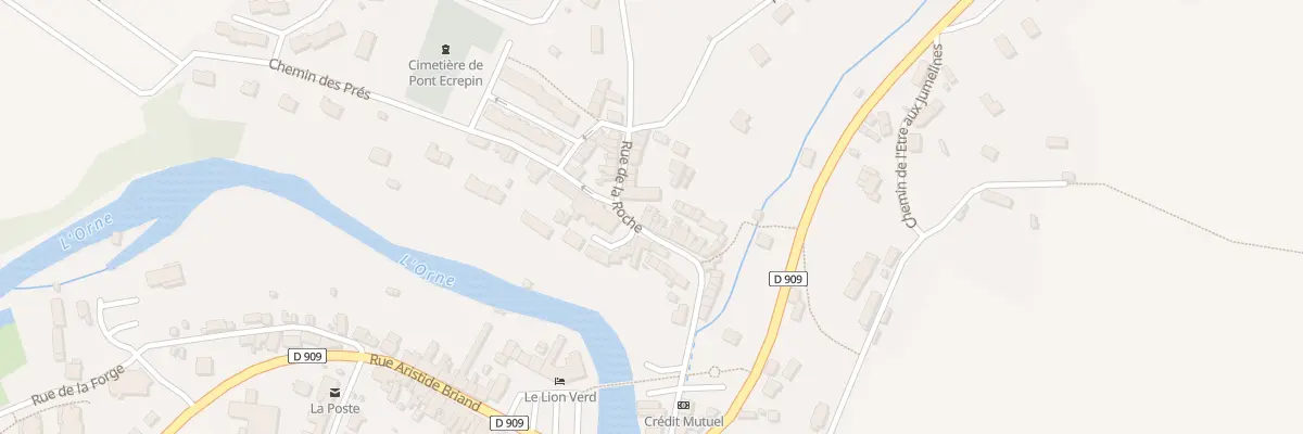 Plan du 36 Rue de la Roche à Putanges-le-Lac