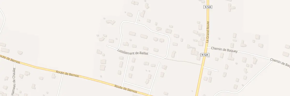Plan du 9 Lot de Baillet à Bernos-Beaulac