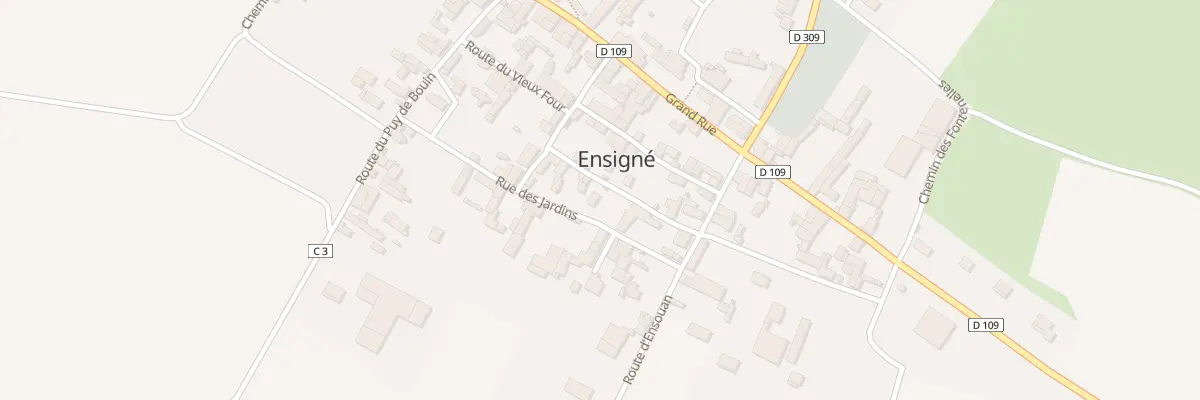 Plan du 2 Rue des Lierres à Ensigné