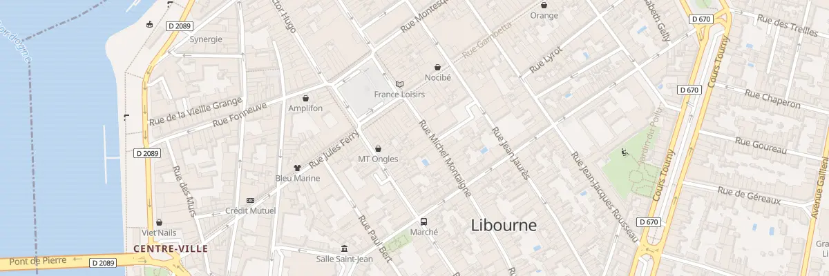 Plan du 14 Rue Michel Montaigne à Libourne