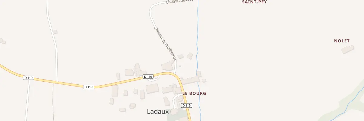 Plan du 1 Che de Freybernat à Ladaux