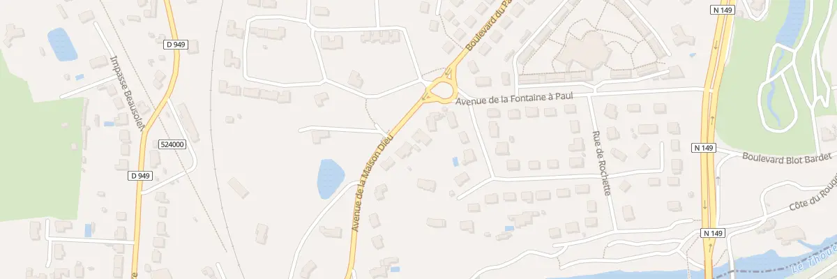 Plan du 28 Av de la Maison-Dieu à Châtillon-sur-Thouet
