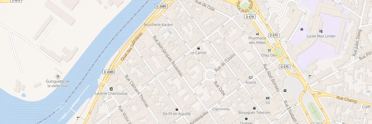 Plan du 76 Rue du President Carnot à Libourne