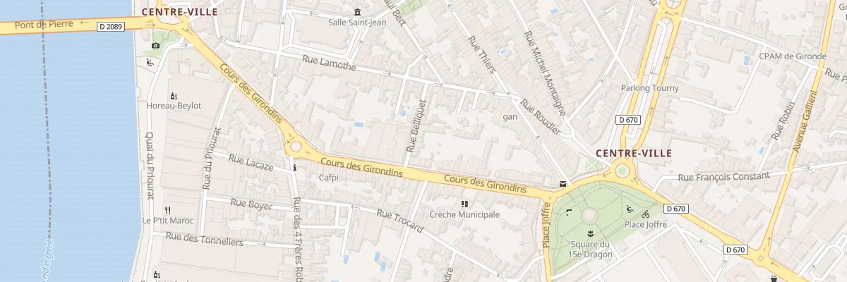 Plan du 25B Rue Belliquet à Libourne
