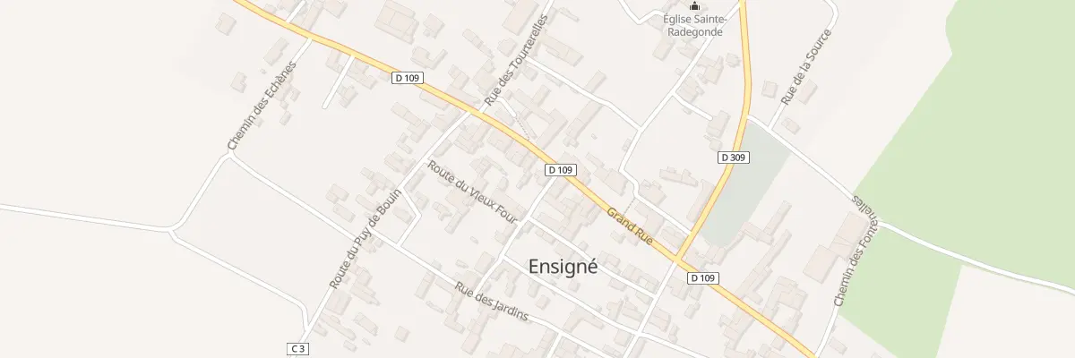 Plan du 18 Rue Grand Rue le Bourg à Ensigné
