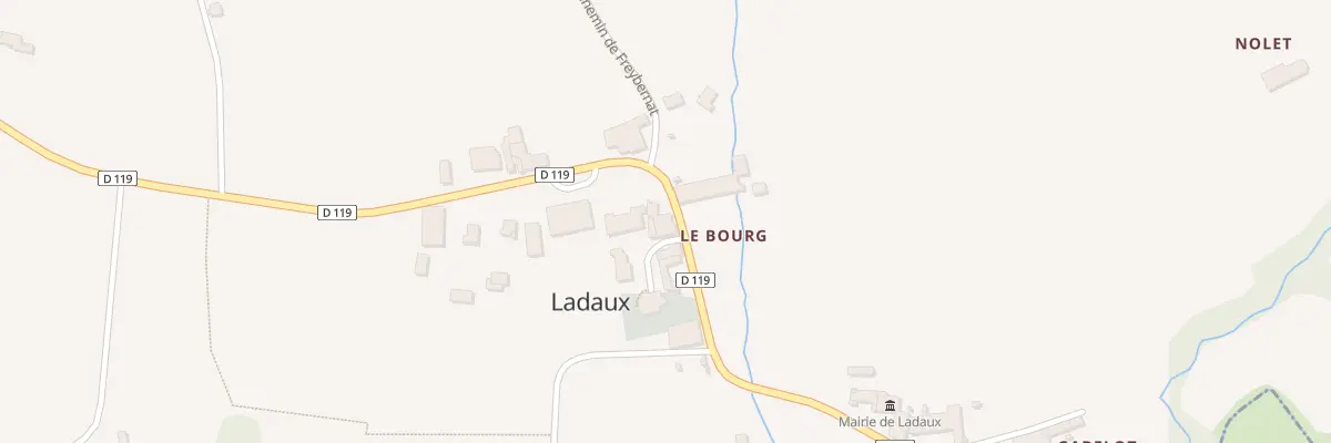 Plan du 28 Rte de Cantois à Ladaux