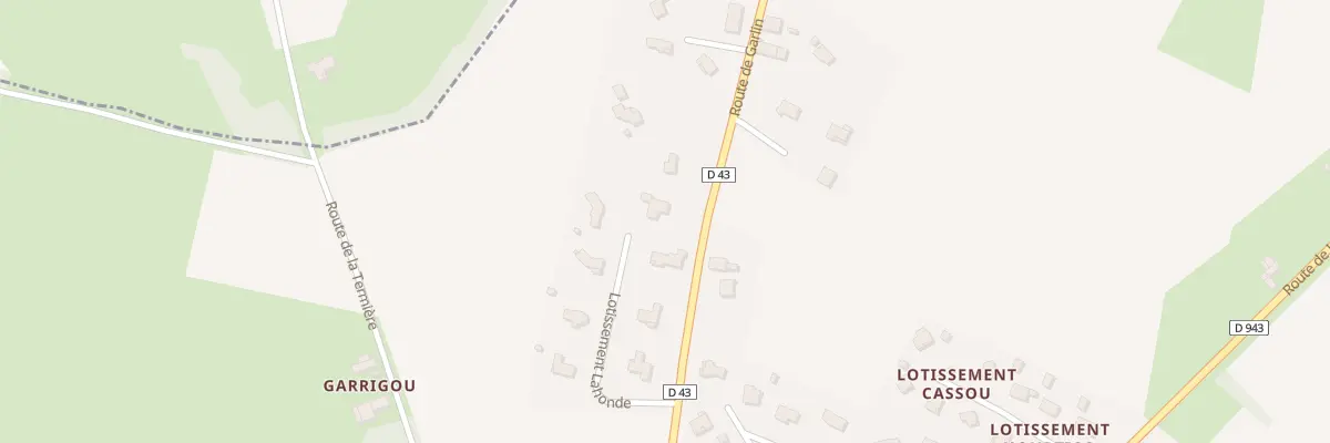 Plan du 9541 Rte de Garlin à Saint-Jammes