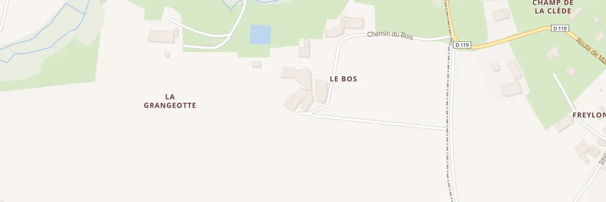 Plan du 17B Che du Bos à Ladaux