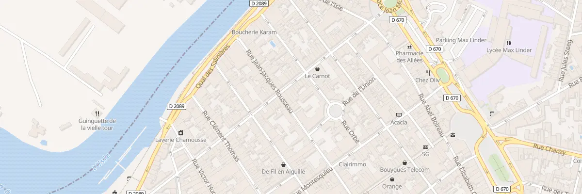 Plan du 33 Rue Jean-Jacques Rousseau à Libourne
