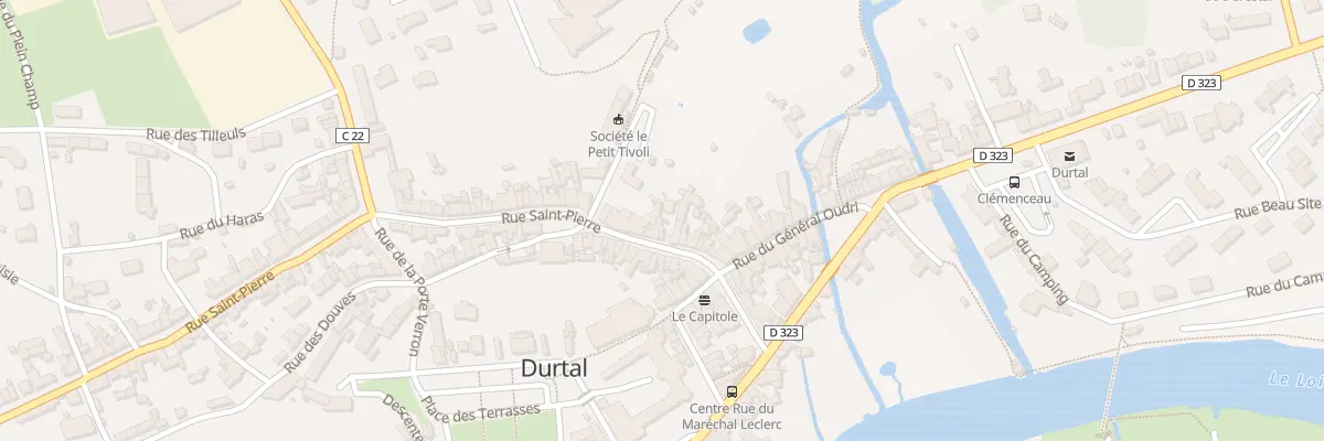 Plan du 20 Rue Saint-Pierre à Durtal