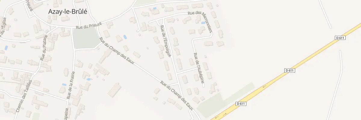 Plan du 8 Rue de l’Empoigne Le Bourg à Azay-le-Brûlé