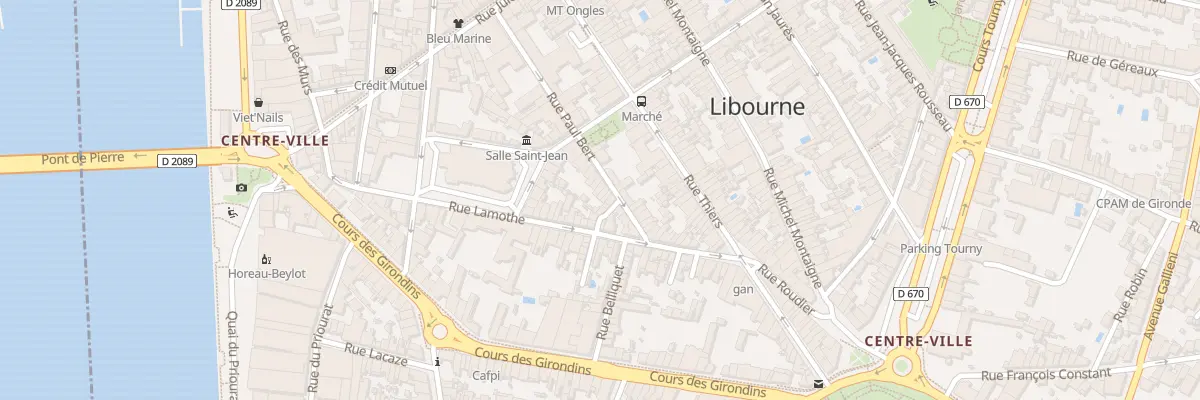 Plan du 40 Rue Paul Bert à Libourne