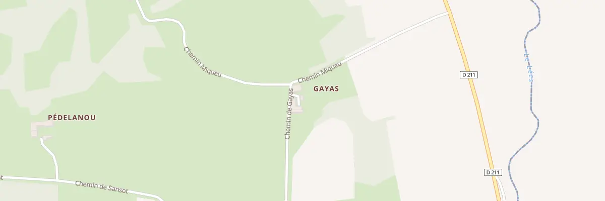 Plan du 1 Che de Gayas à Baliracq-Maumusson