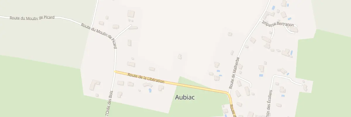 Plan du 1B Bourg d’Aubiac à Aubiac