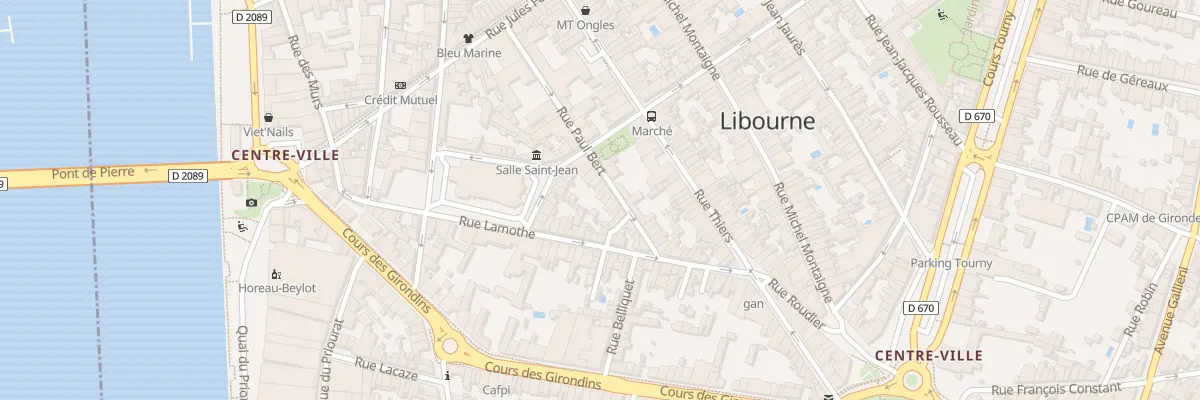 Plan du 34 Rue Paul Bert à Libourne