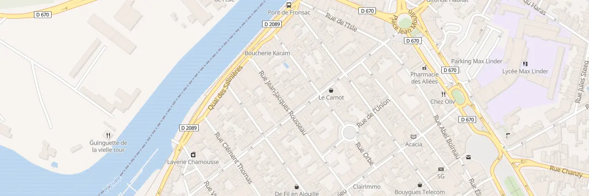 Plan du 73 Rue du President Carnot à Libourne