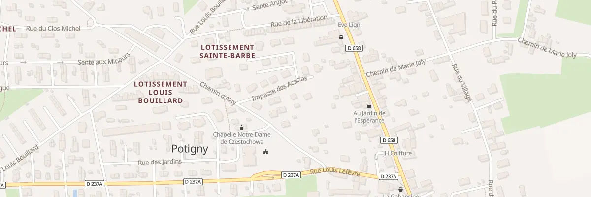 Plan du 5416 Chemin d’Aisy à Potigny