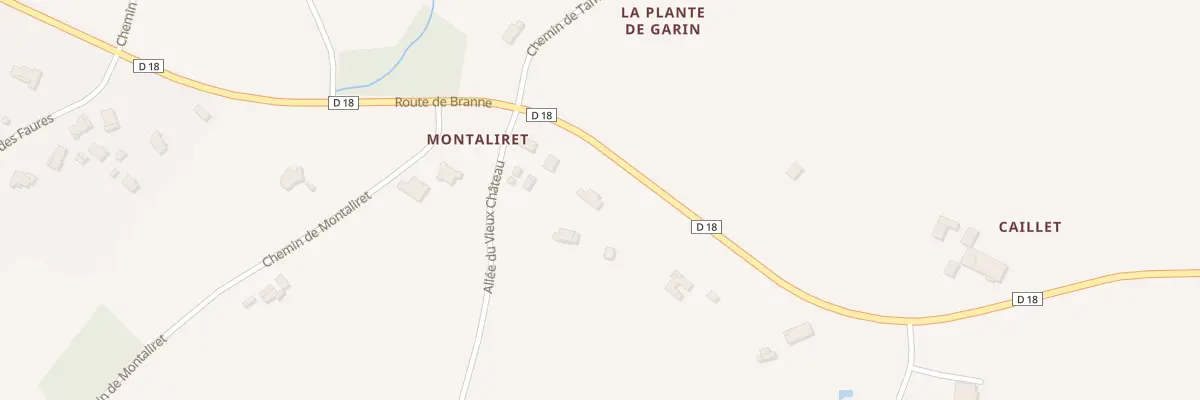 Plan du 405 Caillet à Génissac