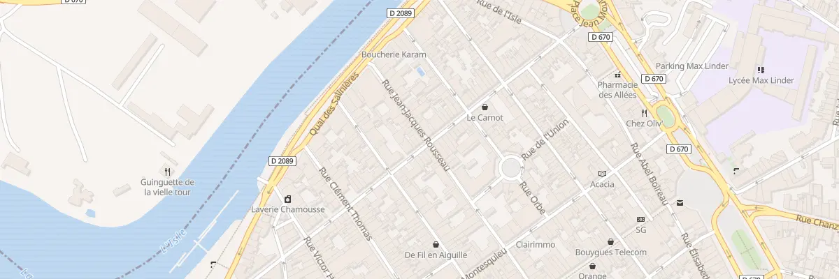 Plan du 26 Rue Jean-Jacques Rousseau à Libourne