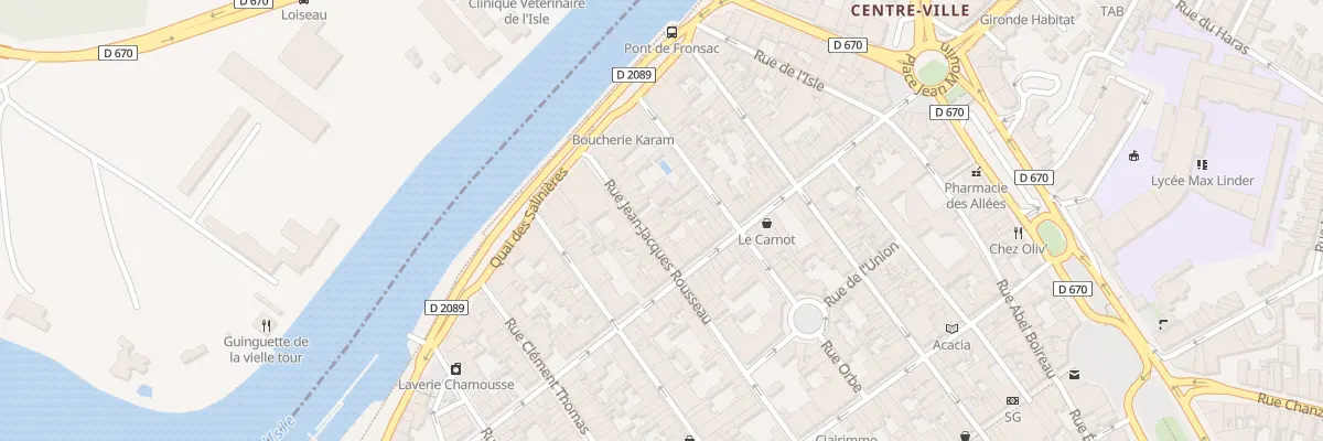 Plan du 17 Rue Jean-Jacques Rousseau à Libourne