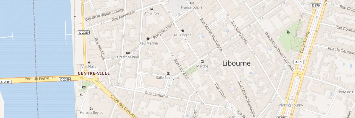 Plan du 15 Rue Paul Bert à Libourne