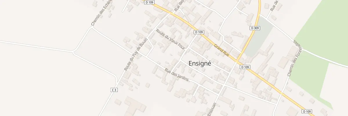 Plan du 3 Rue du Puits à Ensigné