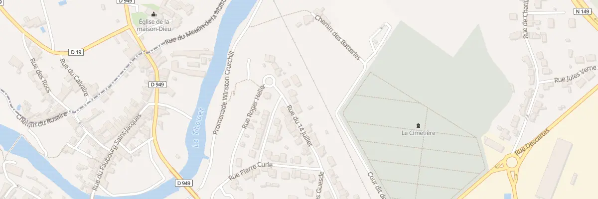 Plan du 18 Rue du Quatorze Juillet à Parthenay