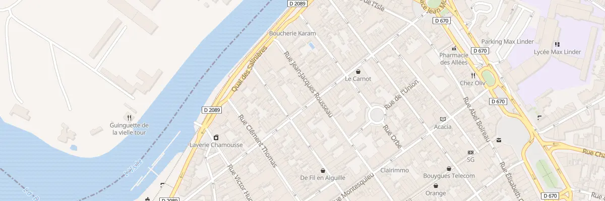 Plan du 57 Rue du President Carnot à Libourne