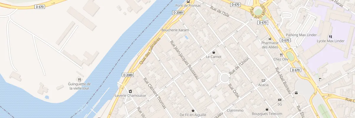 Plan du 16 Rue Jean-Jacques Rousseau à Libourne