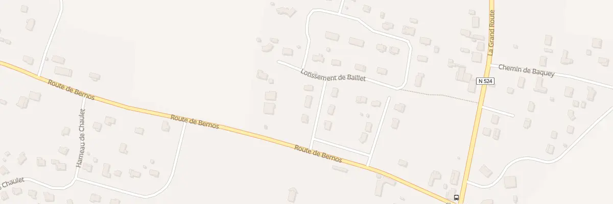 Plan du 3 Lot de Baillet à Bernos-Beaulac