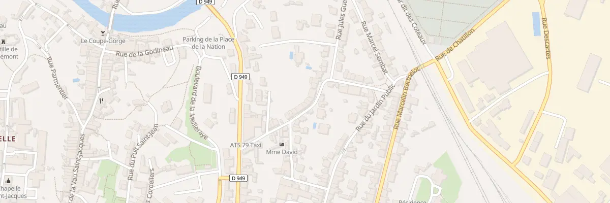 Plan du 29 Rue des Batteries à Parthenay