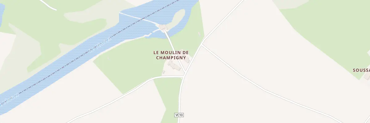 Plan du 53 Champigny à Sainte-Verge