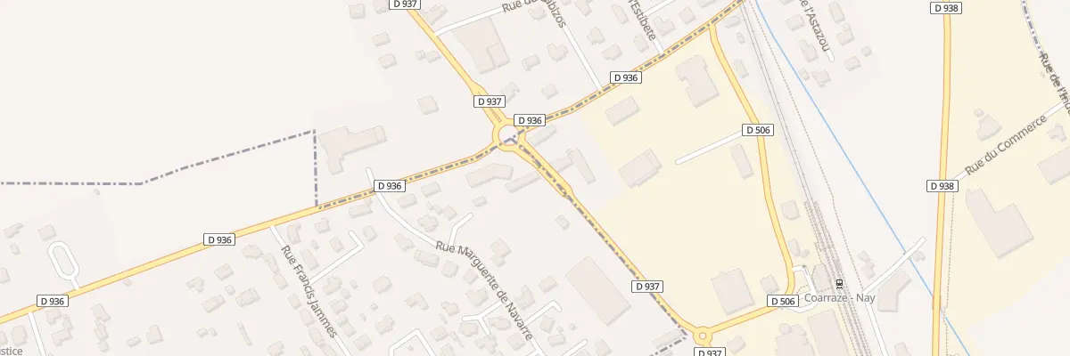 Plan du 9072 Av de la Gare à Nay