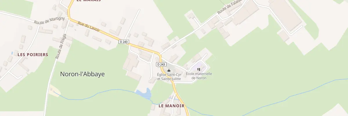 Plan du 1 Che de l’Eglise de St Cyr à Noron-l’Abbaye