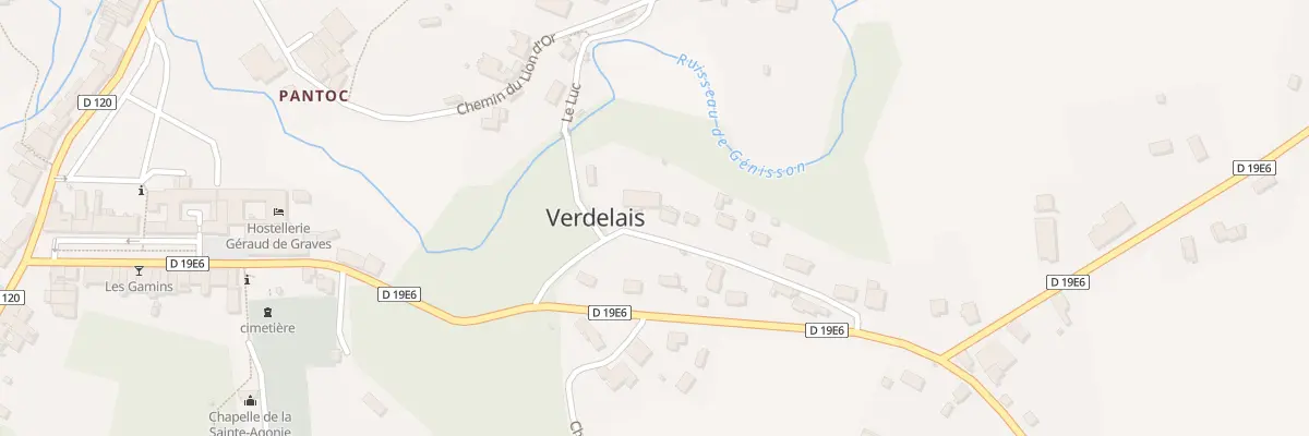Plan du 8 Bachon à Verdelais