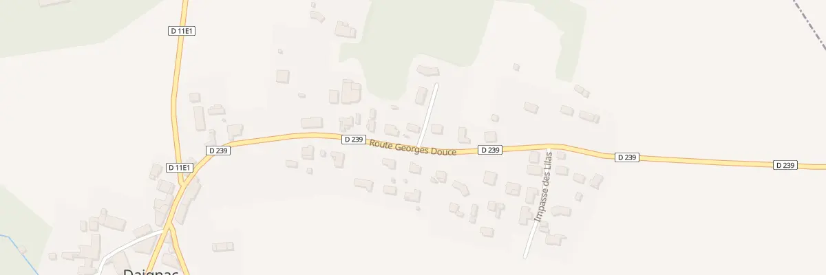 Plan du 1 Baringue à Daignac