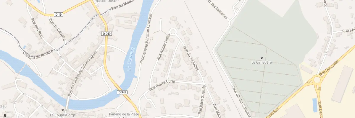 Plan du 8 Rue Leon Bourgeois à Parthenay