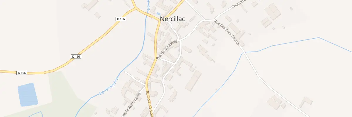 Plan du 33 Rue de la Côte à Nercillac