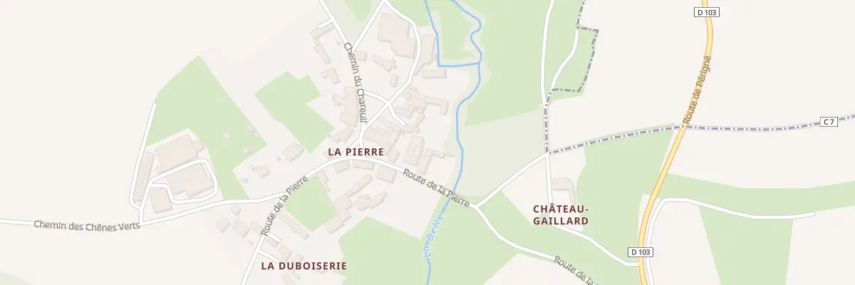 Plan du 53 Rte de la Pierre La Pierre à Périgné