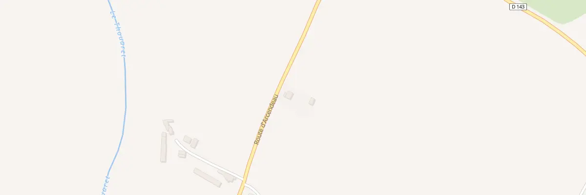 Plan du 10 Rte d’Arcendeau à Glénay
